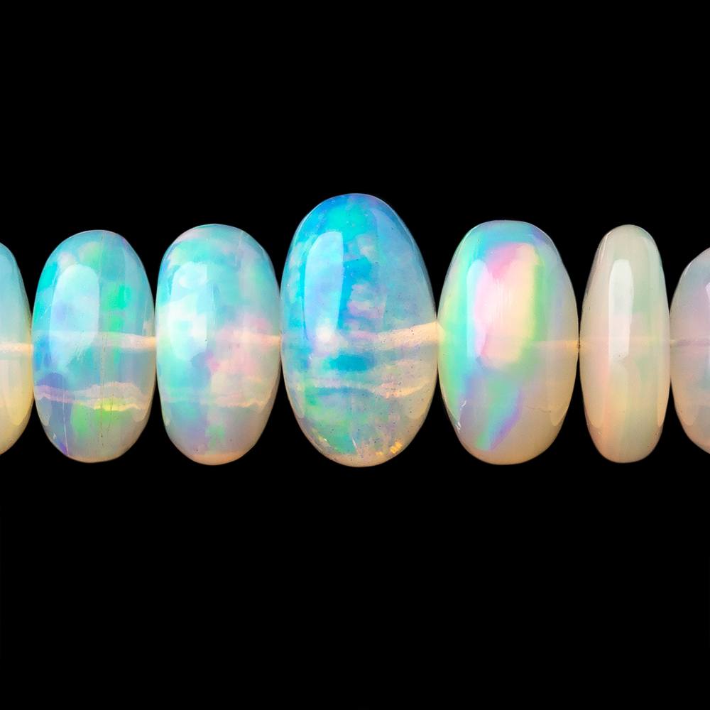 4-11mm Ethiopian Opal Plain Rondelle Beads 18 inch 123 pieces AAA