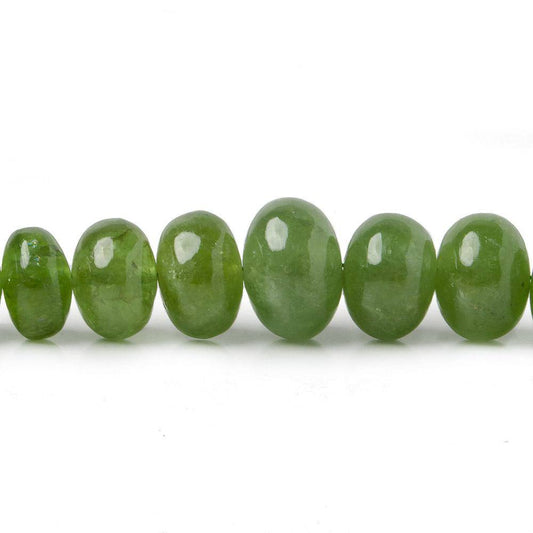 4-11mm Tsavorite Garnet plain rondelle beads 18 inch 133 beads