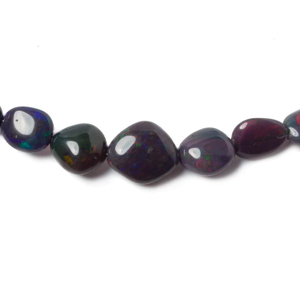 4 - 12mm Ethiopian Wollo Black Opal Plain Nugget Beads 60 pieces AA Grade