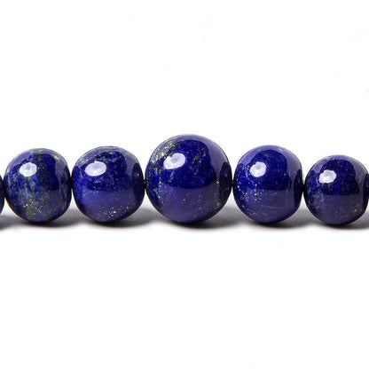 4-12mm Lapis Lazuli Plain Round Beads 18 inch 62 pieces