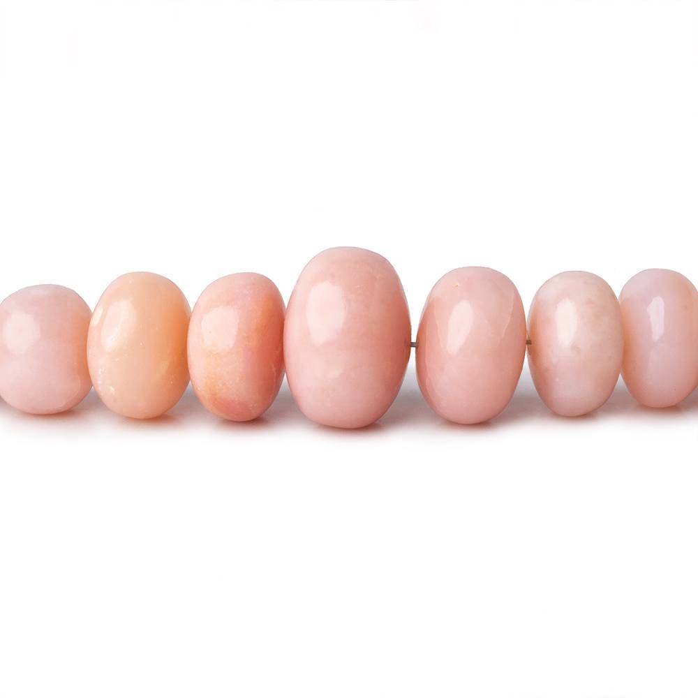 4-12mm Pink Peruvian Opal Plain Rondelle Beads 16 inches 98 pieces AAA