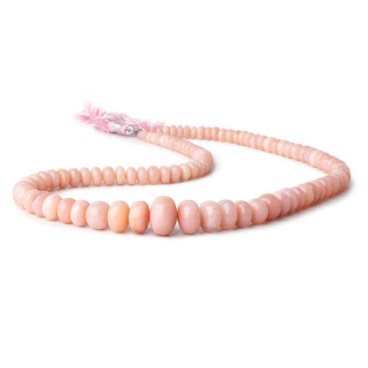 4-12mm Pink Peruvian Opal Plain Rondelle Beads 16 inches 98 pieces AAA