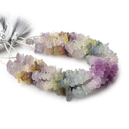 4-12mm Sapphire Raw Crystal Beads 8 inch 94 pieces