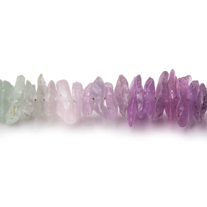 4-12mm Sapphire Raw Crystal Beads 8 inch 94 pieces