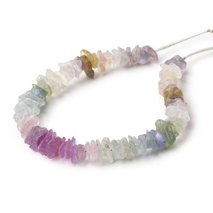 4-12mm Sapphire Raw Crystal Beads 8 inch 94 pieces