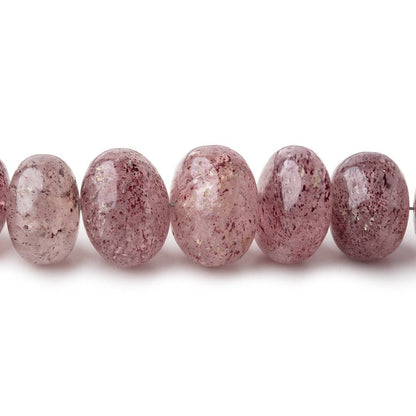 4-12mm Strawberry Quartz Plain Rondelle Beads 18 inch 88 pieces