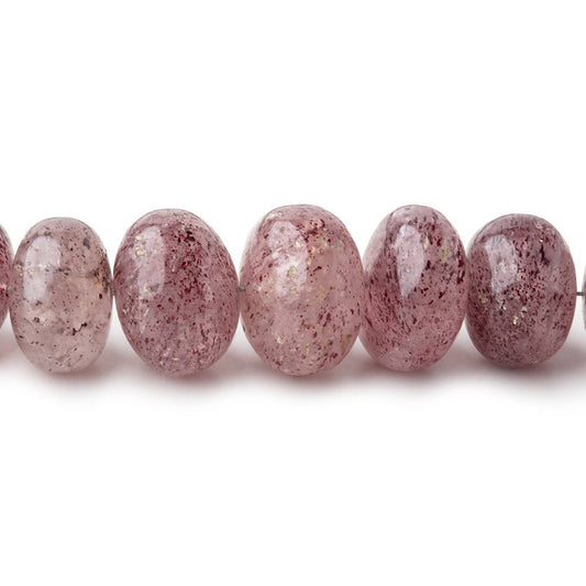 4-12mm Strawberry Quartz Plain Rondelle Beads 18 inch 88 pieces