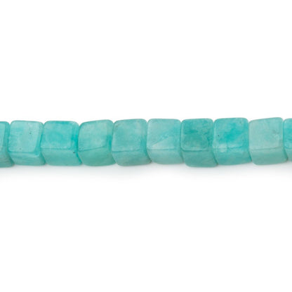 4-4.5mm Amazonite Plain Cube Beads 13.75 inch 78 pieces