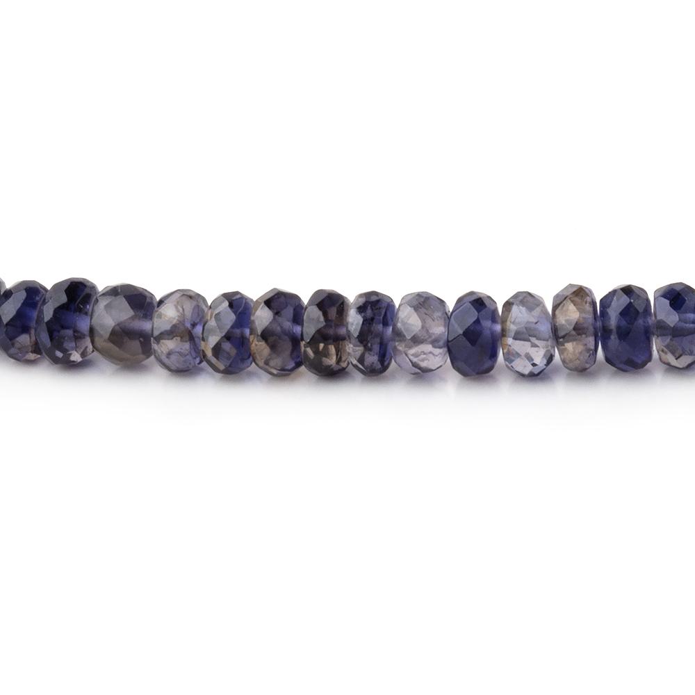 4-4.5mm Iolite Faceted Rondelle Beads 16 inch 153 pieces