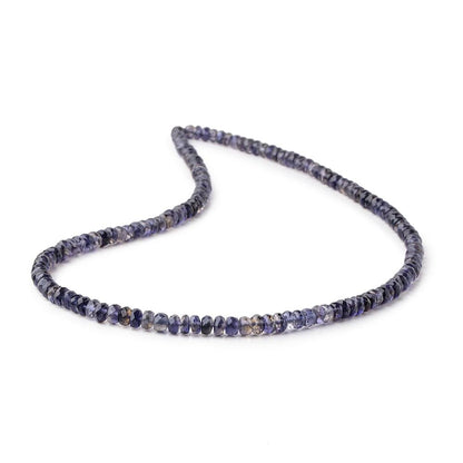 4-4.5mm Iolite Faceted Rondelle Beads 16 inch 153 pieces