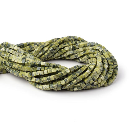 4-4.5mm Jadeite Plain Cube Beads 13.75 inch 76 pieces