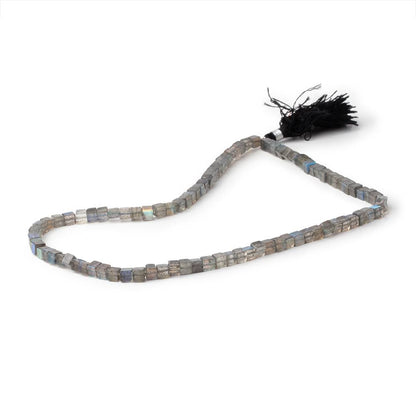 4-4.5mm Labradorite Plain Cube Beads 16 inch 93 pieces
