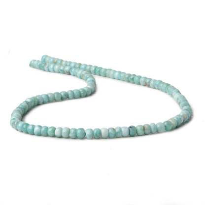 4-4.5mm Larimar plain rondelles 14 inch 115 beads A