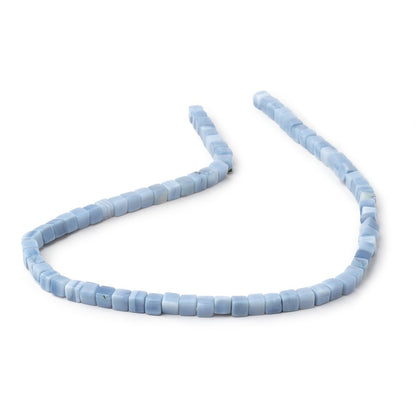 4-4.5mm Owyhee Blue Opal Plain Cube Beads 13.75 inch 76 pieces