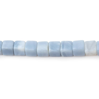 4-4.5mm Owyhee Blue Opal Plain Cube Beads 14 inch 78 pieces