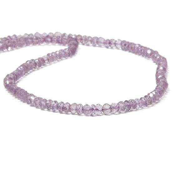 4-4.5mm Pink Amethyst faceted rondelle Beads 14 inch 122 pieces