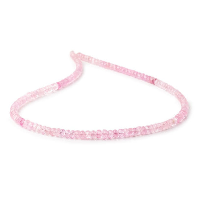 4-4.5mm Pink Burmese Tourmaline Faceted Rondelle Beads 16 inch 142 pieces AAA