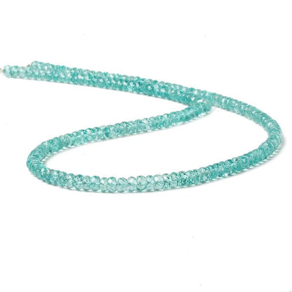 4-4.5mm Pool Blue Apatite faceted rondelle beads 16 inch 150 pieces AAA