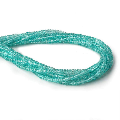 4-4.5mm Pool Blue Apatite faceted rondelle beads 16 inch 150 pieces AAA