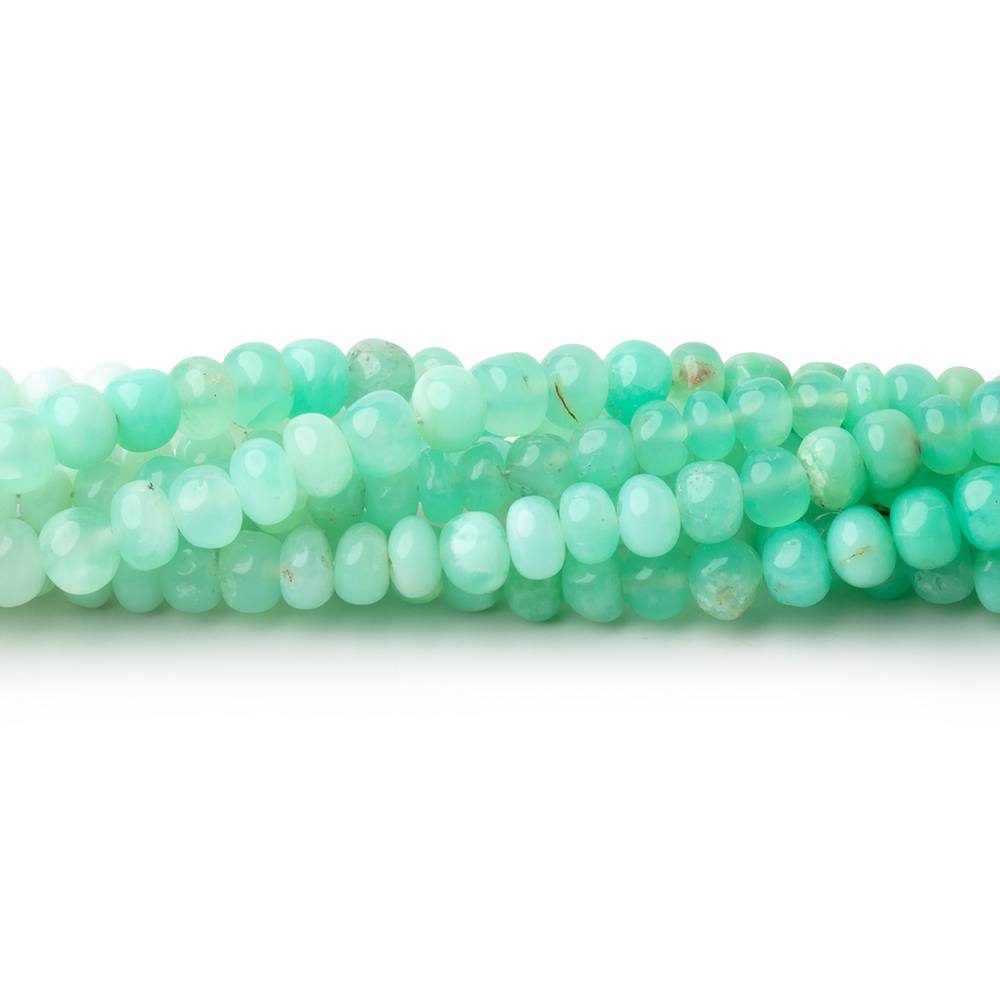 4-4.5mm Prase Opal Plain Rondelle Beads 18 inch 121 pieces