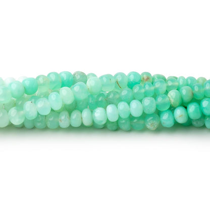 4-4.5mm Prase Opal Plain Rondelle Beads 18 inch 121 pieces