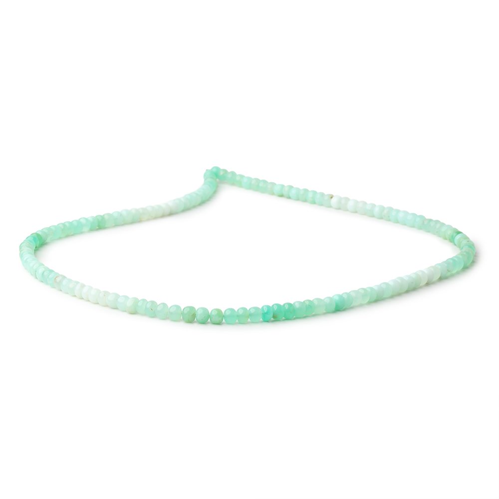 4-4.5mm Prase Opal Plain Rondelle Beads 18 inch 121 pieces