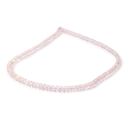 5-5.5mm Rose Quartz Plain Rondelle Beads 16 inch 98 pieces