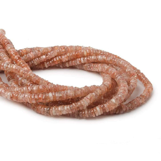 4-4.5mm Sunstone Heshi Beads 14 inch 260 pieces