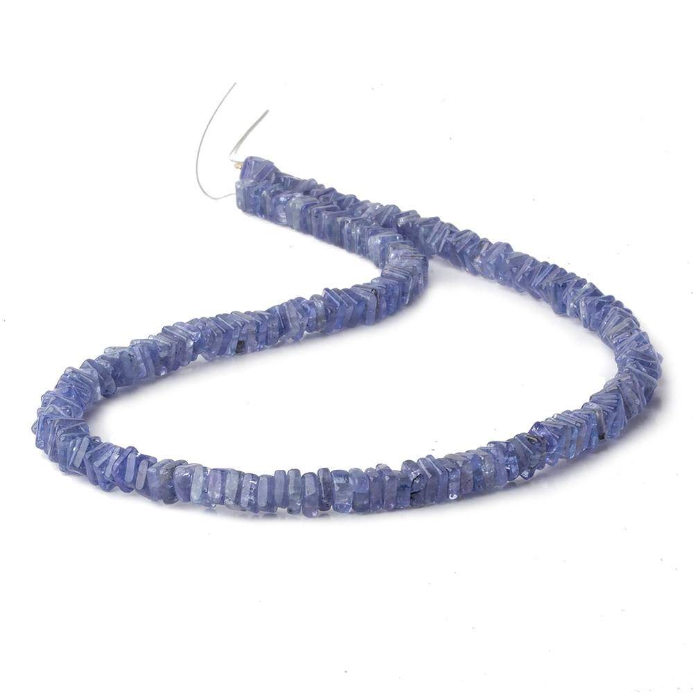 4-4.5mm Tanzanite plain square heshi beads 14 inch 215 pieces A