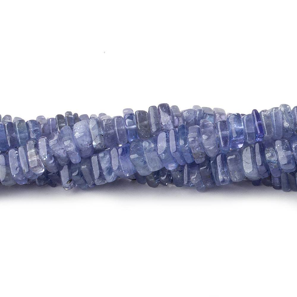 4-4.5mm Tanzanite plain square heshi beads 14 inch 215 pieces A