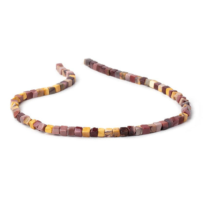 4-4.5mm Willow Creek Jasper Plain Cube Beads 14 inch 78 pieces