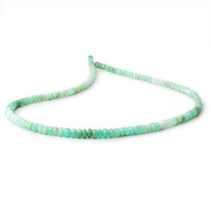 4-5.5mm Green Tanzanian Opal Plain Rondelle Beads 18 inch 150 pieces