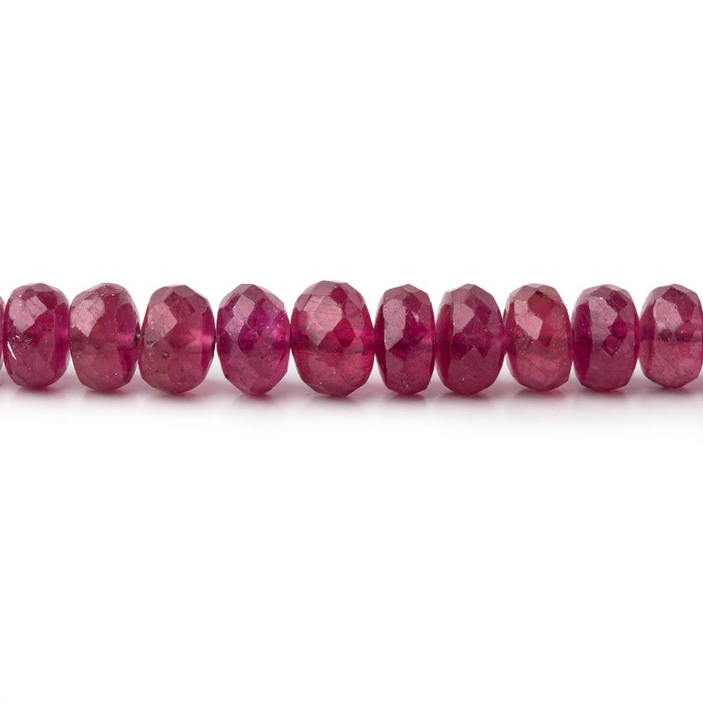 4-5.5mm Ruby Faceted Rondelle Beads 18 inch 150 pieces