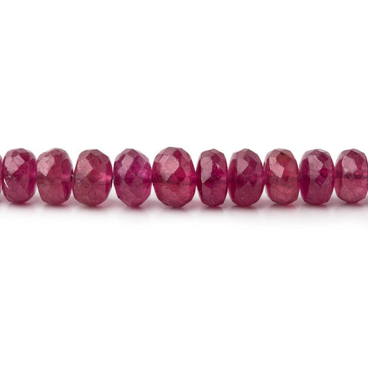 4-5.5mm Ruby Faceted Rondelle Beads 18 inch 150 pieces
