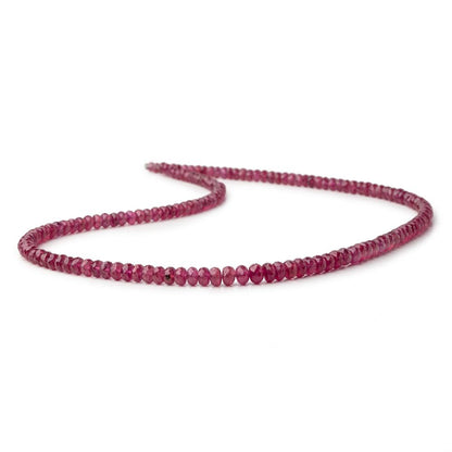 4-5.5mm Ruby Faceted Rondelle Beads 18 inch 150 pieces