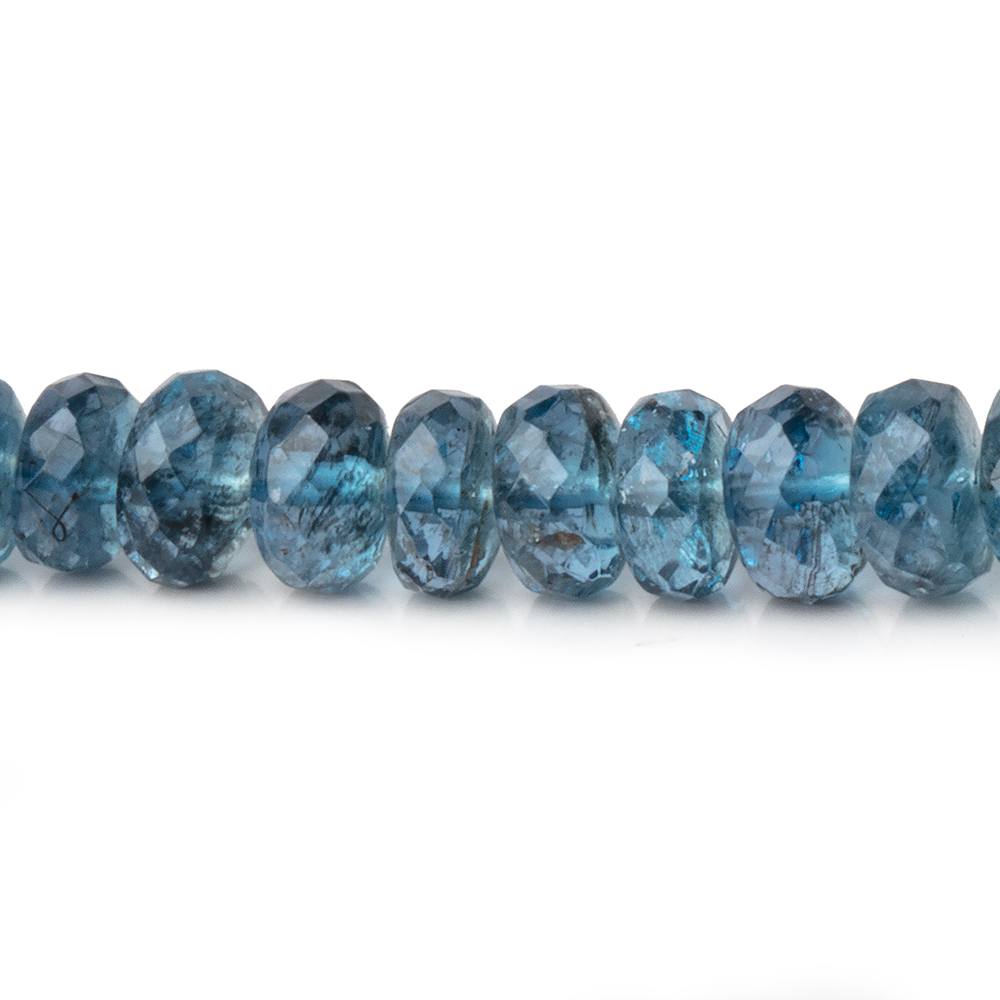 4-5.5mm Santa Maria Aquamarine Faceted Rondelles 16 inch 148 Beads AA