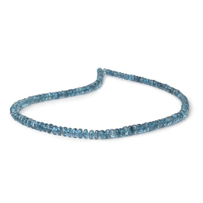 4-5.5mm Santa Maria Aquamarine Faceted Rondelles 16 inch 148 Beads AA