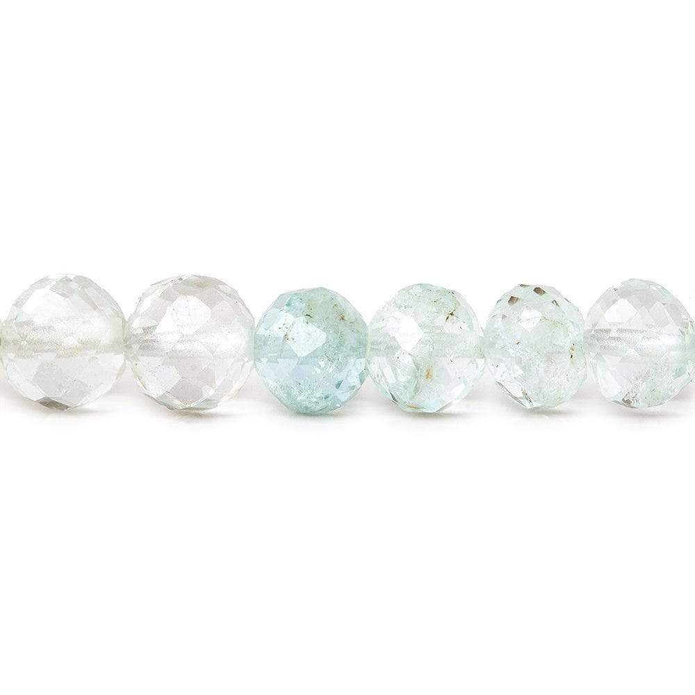 4-5mm Aquamarine Beads Faceted Round 14 inch 73 pieces