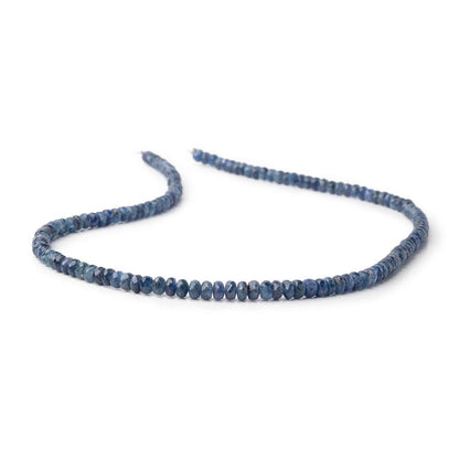4-5mm Blue Sapphire Faceted Rondelle Beads 16 inch 142 pieces