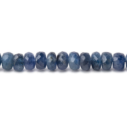 4-5mm Blue Sapphire Faceted Rondelle Beads 16 inch 142 pieces