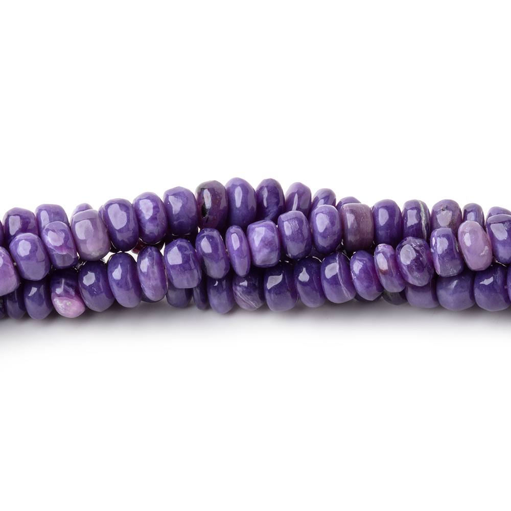 4-6mm Charoite Plain Rondelle Beads 17.75 inch 172 pieces AAA