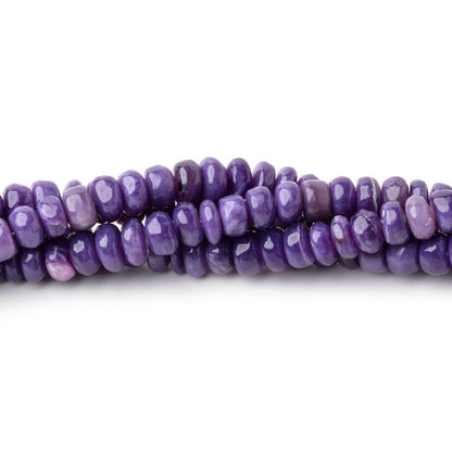 4-6mm Charoite Plain Rondelle Beads 17.75 inch 172 pieces AAA