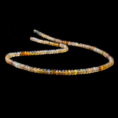 4 - 5mm Ethiopian Opal Faceted Rondelle Beads 18 inch 159 pieces