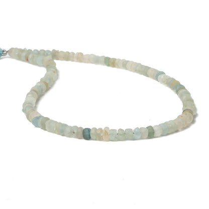 4-5mm Frosted Multi Color Beryl Plain Rondelle Beads 13 inch 110 pieces