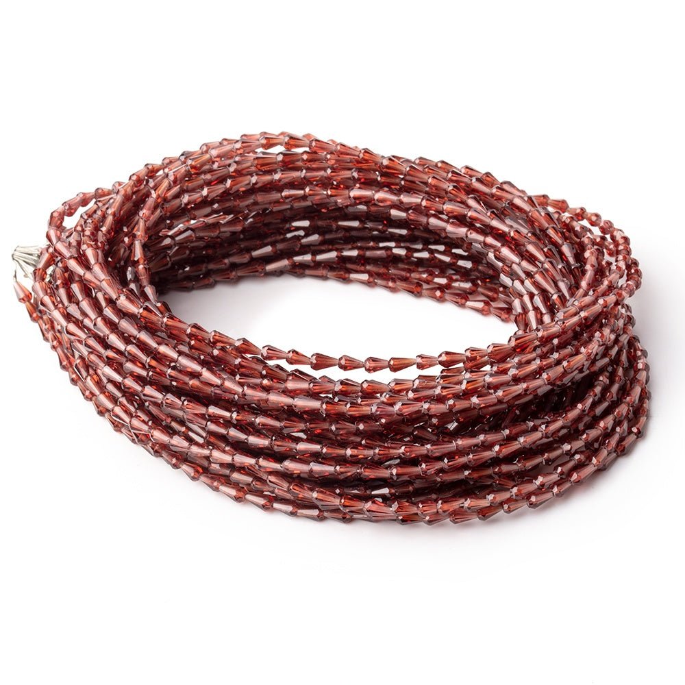 4-5mm Garnet Straight Drill Tear Drop Beads 18 inch 110 pieces