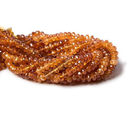 5mm Mandarin Garnet Faceted Rondelle 8.5 inch 80 pieces