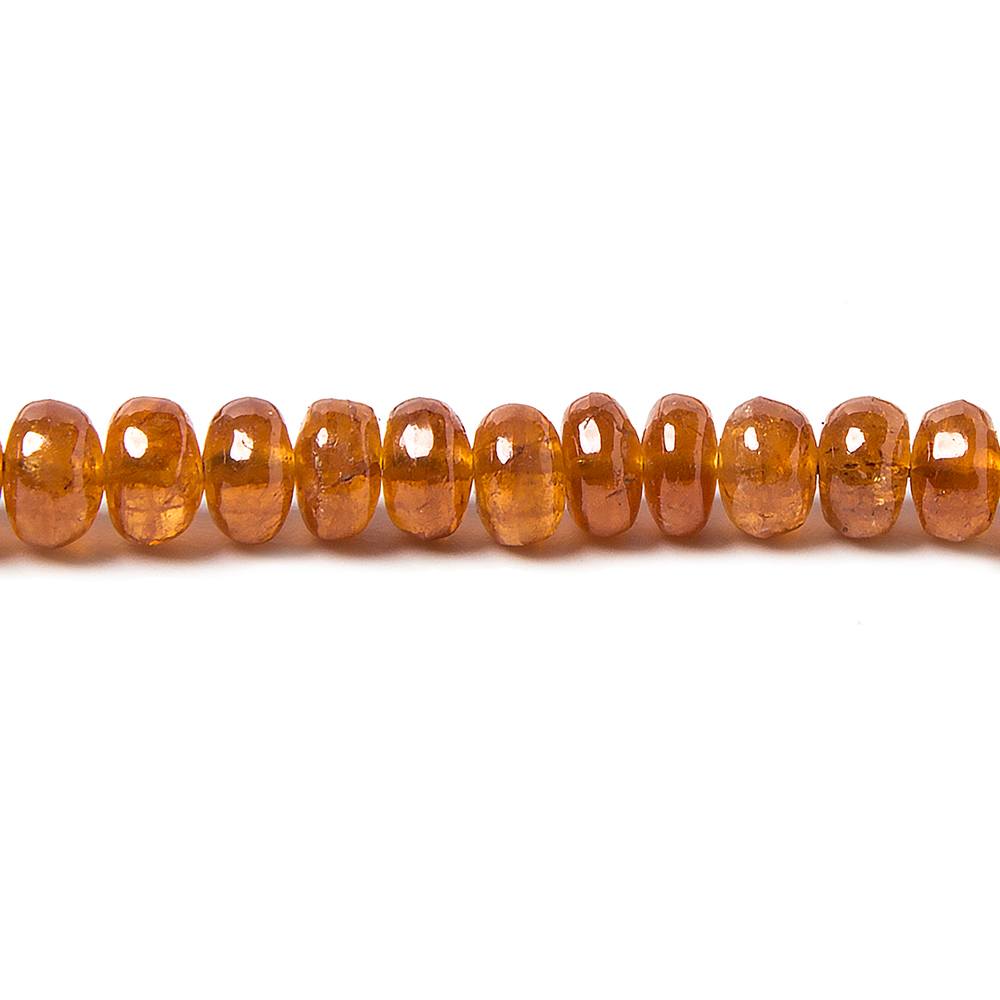 4-5mm Mandarin Garnet Plain Rondelle 15.5 inch 124 pieces