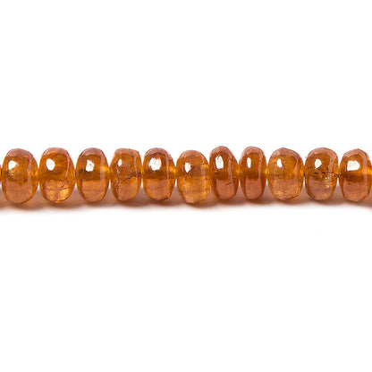 4-5mm Mandarin Garnet Plain Rondelle 15.5 inch 124 pieces
