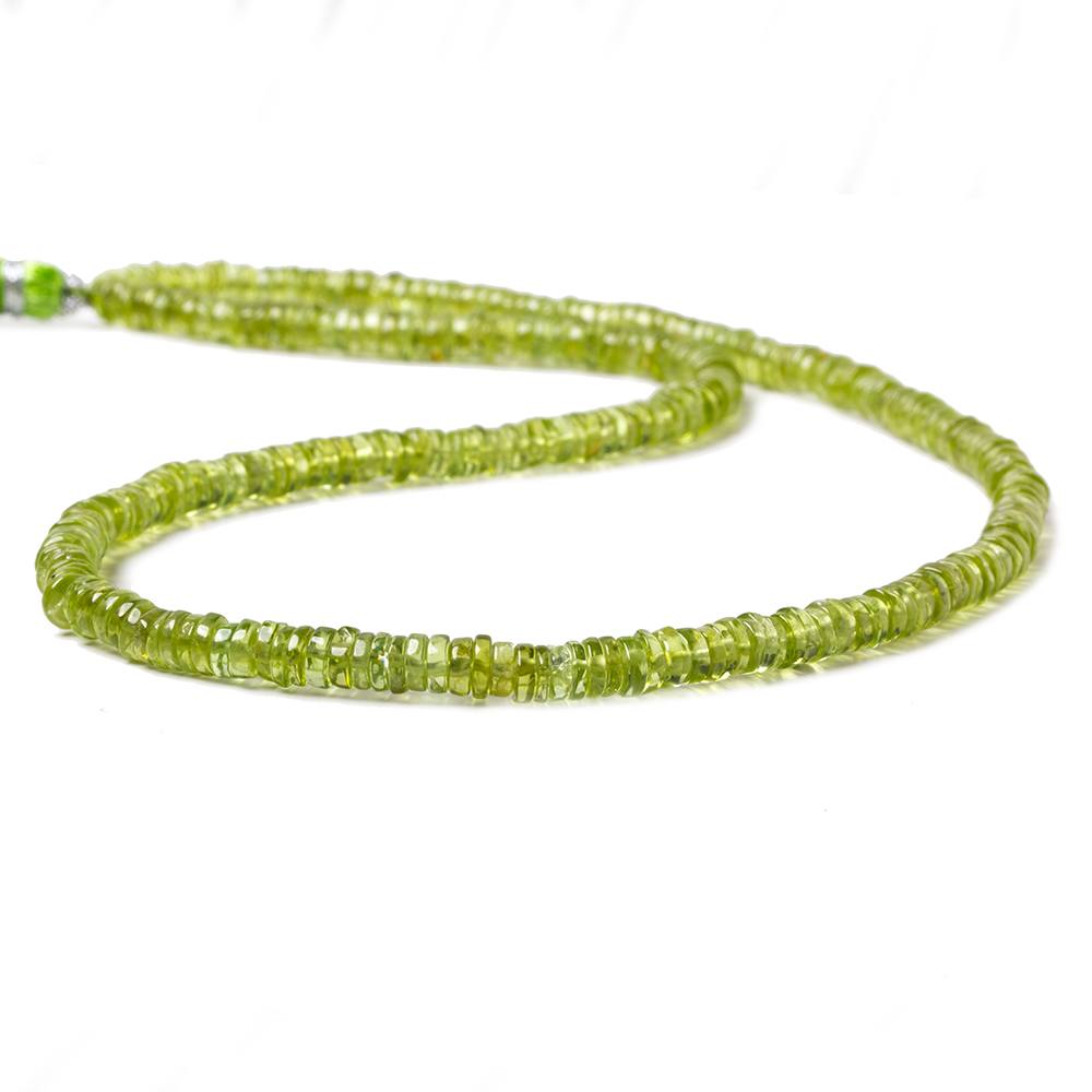 4-5mm Peridot Plain Rondelles 16 pieces 247 pieces