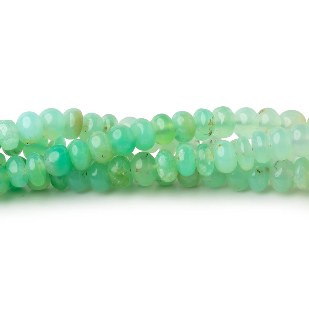 4-5mm Prase Opal Plain Rondelle Beads 18 inch 154 pieces